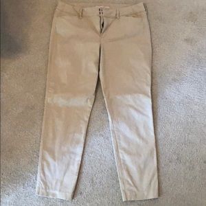old navy khaki slacks